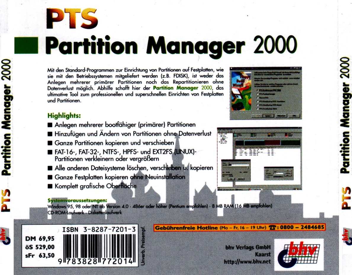 pts partition manager 2000 b